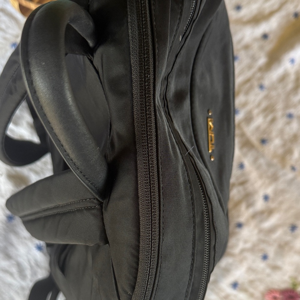 Tumi Black Backpack with Gold Hardware - Picture 6 of 15